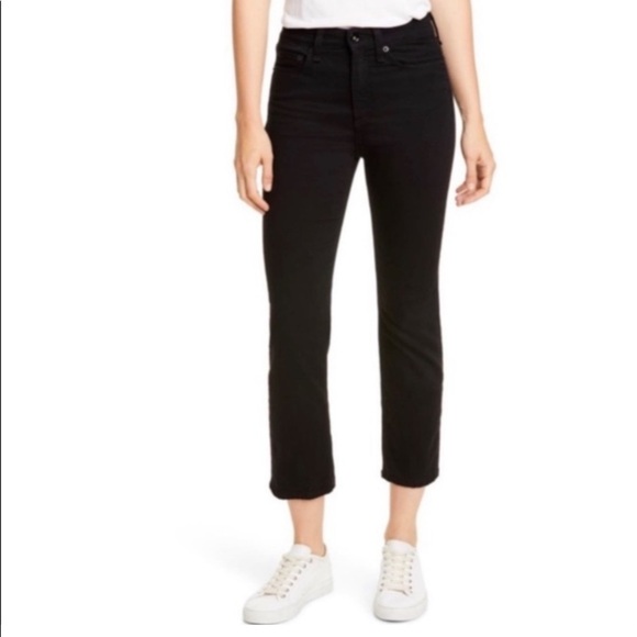 Rag & Bone Nina High Waisted Ankle Crop Slim Jeans - Picture 1 of 10